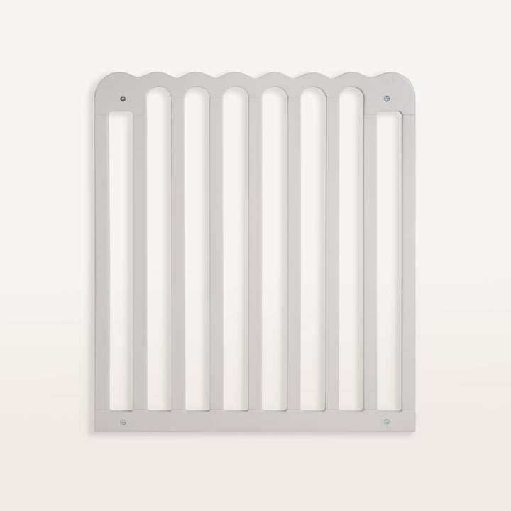 Elephants breath baby gate on white background